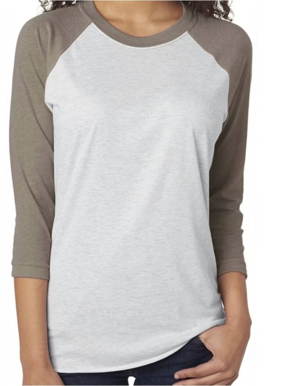 Vintage gray baseball tee, next level blank tee